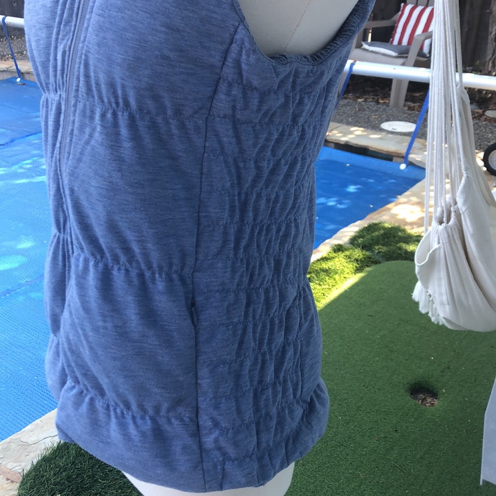 Blanc Noir Blue Hooded Vest - Picture 3 of 7